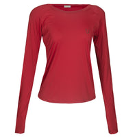 Blusa Treino Hipismo Training Tech Raglan LS Vinho