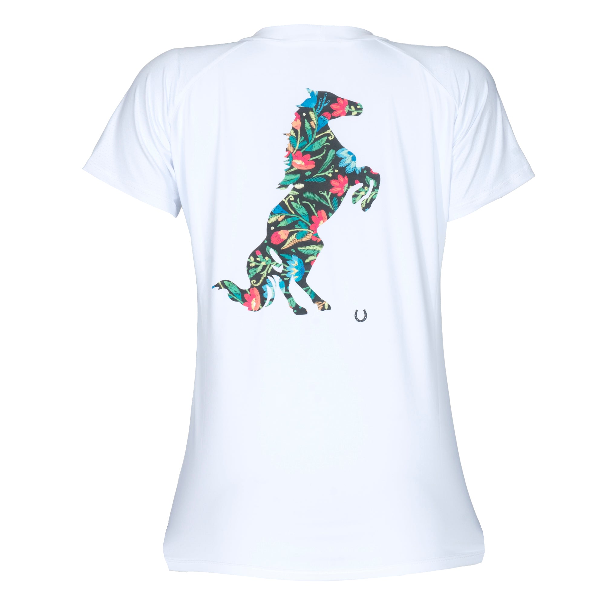 Blusa Treino Hipismo Training Tech Raglan SS Branca