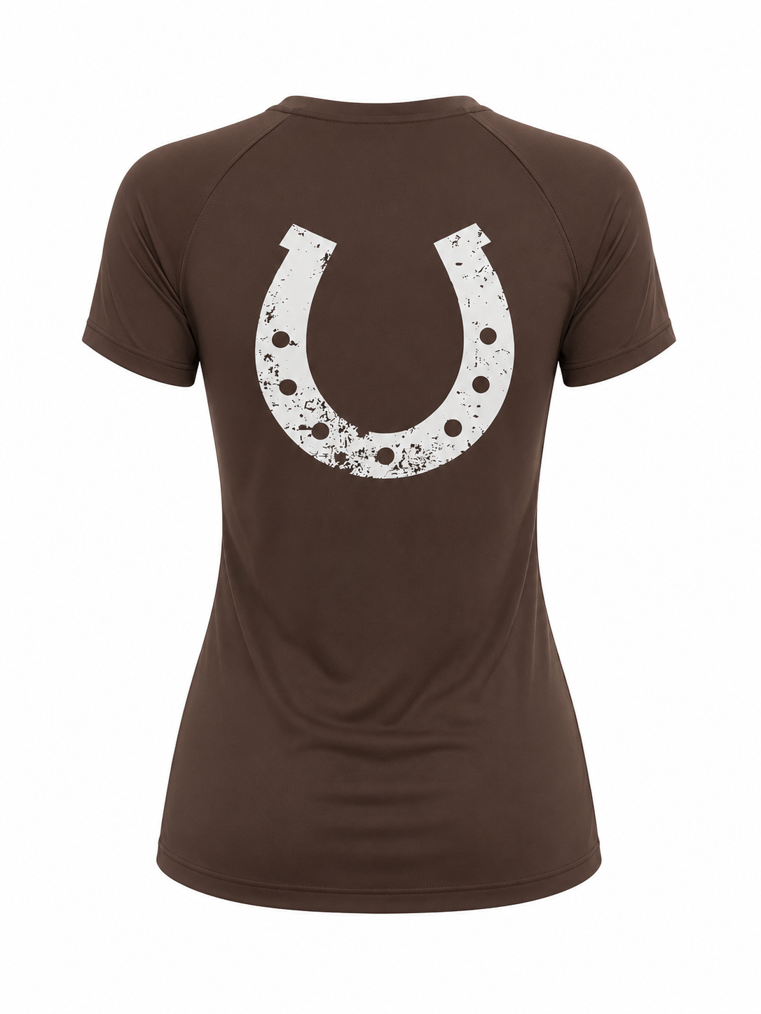 Blusa Treino Hipismo Training Tech Raglan SS Café