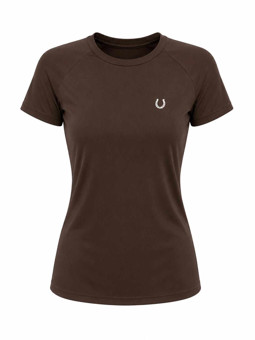 Blusa Treino Hipismo Training Tech Raglan SS Café