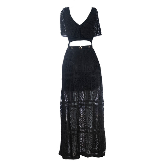 Vestido de Tricô Gipsy Preto - Lucky_U Riders