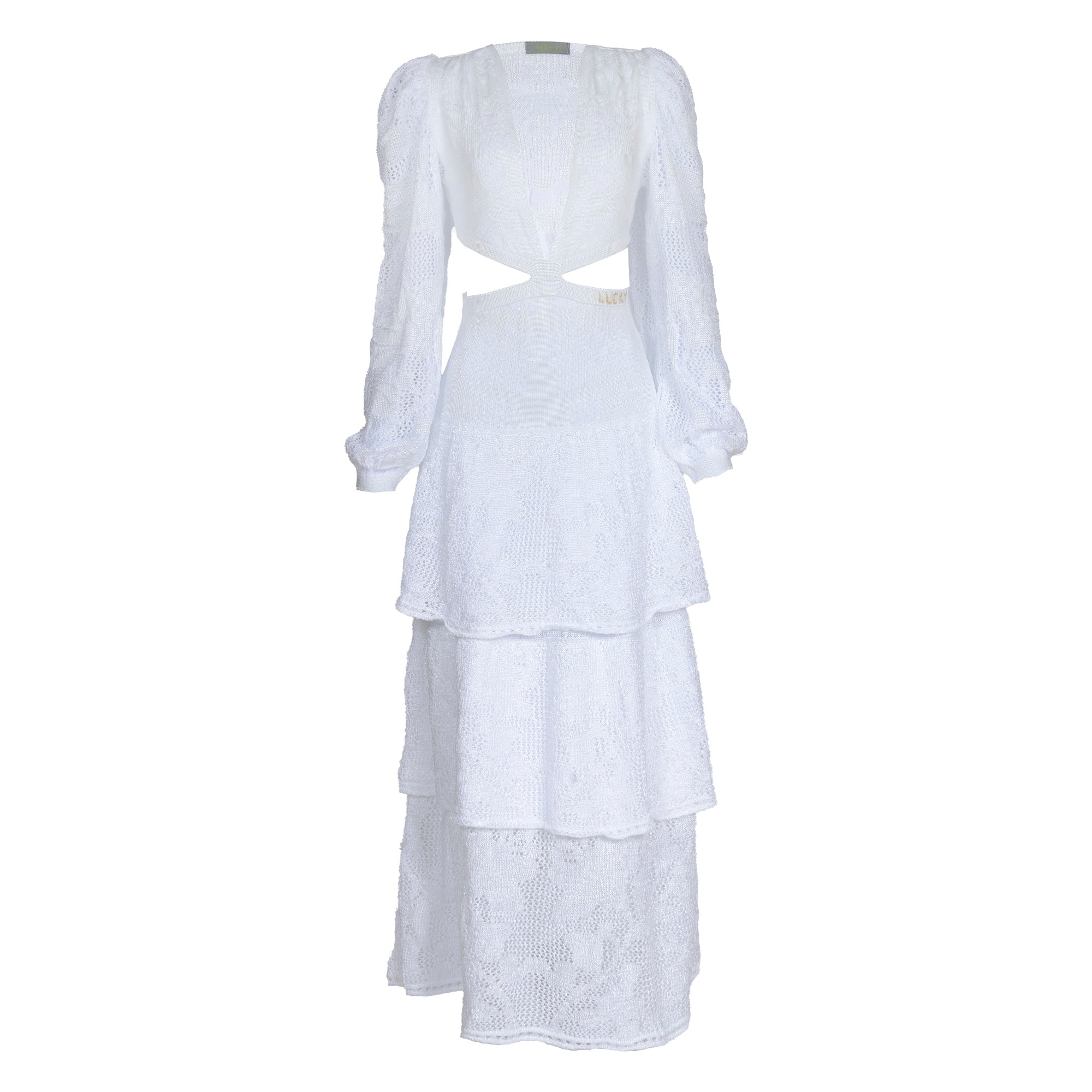 Vestido Broche Branco