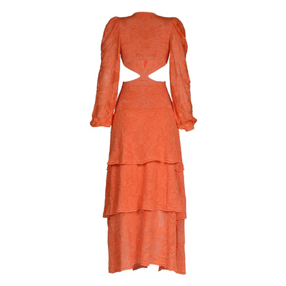 Vestido Broche Laranja - Lucky_U Riders