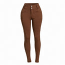 Culote Treino Hipismo Zíper High Waist Café