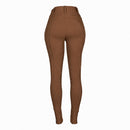 Culote Treino Hipismo Zíper High Waist Café