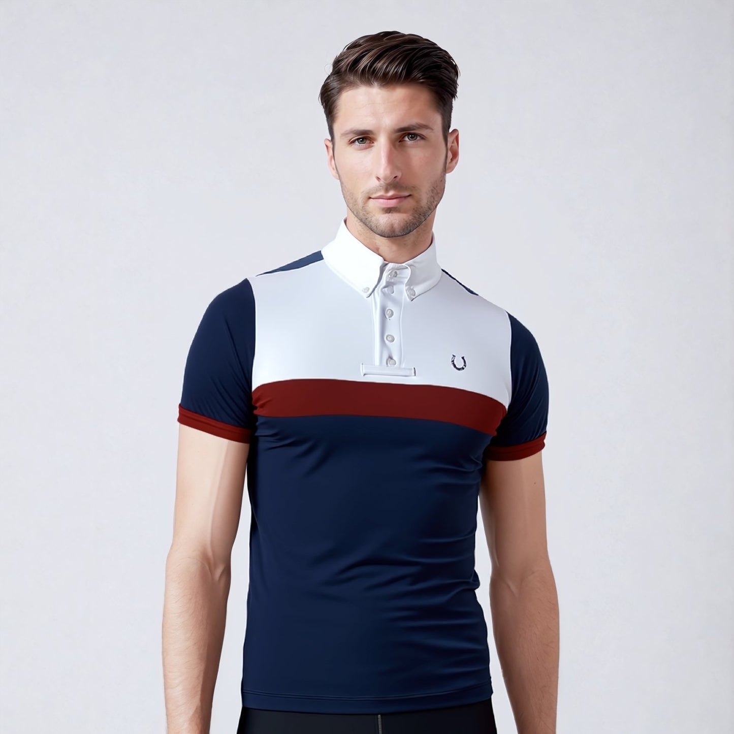 Camisa Polo Hipismo Recorte - Lucky_U Riders