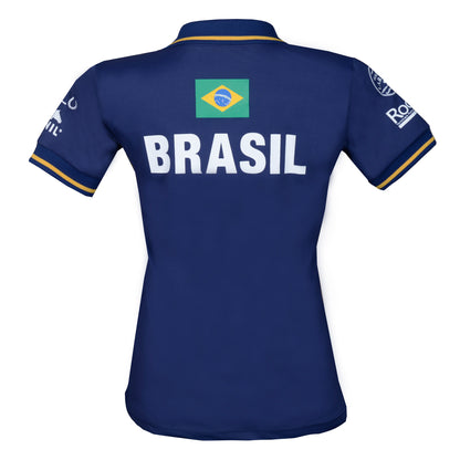 Polo Feminina CBH Marinho - Lucky_U Riders