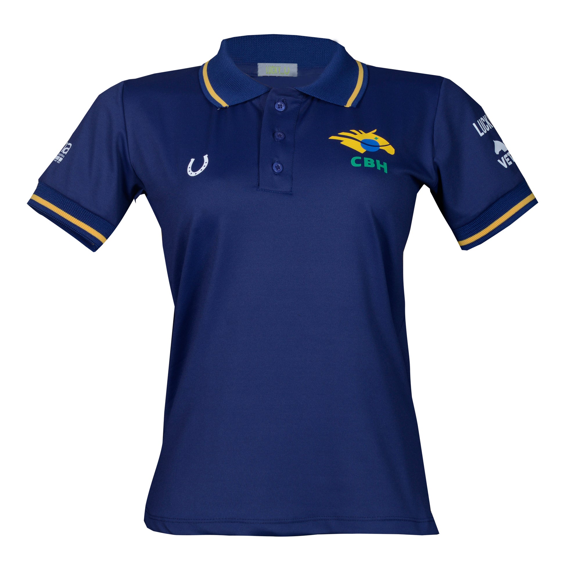 Polo Feminina CBH Marinho - Lucky_U Riders